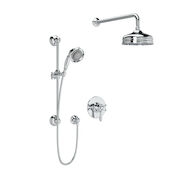 ACQUI 1/2" THERMOSTATIC & PRESSURE BALANCE 3 FUNCTION SYSTEM TRIM WITH INTEGRATED VOLUME CONTROL (LEVER HANDLE), Polished Chrome, medium